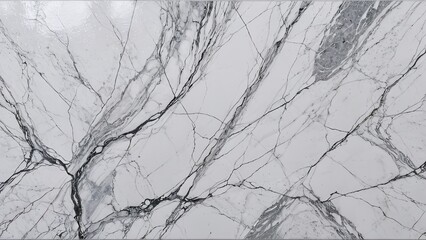Fototapeta premium White Marble Texture with Grey Veins.