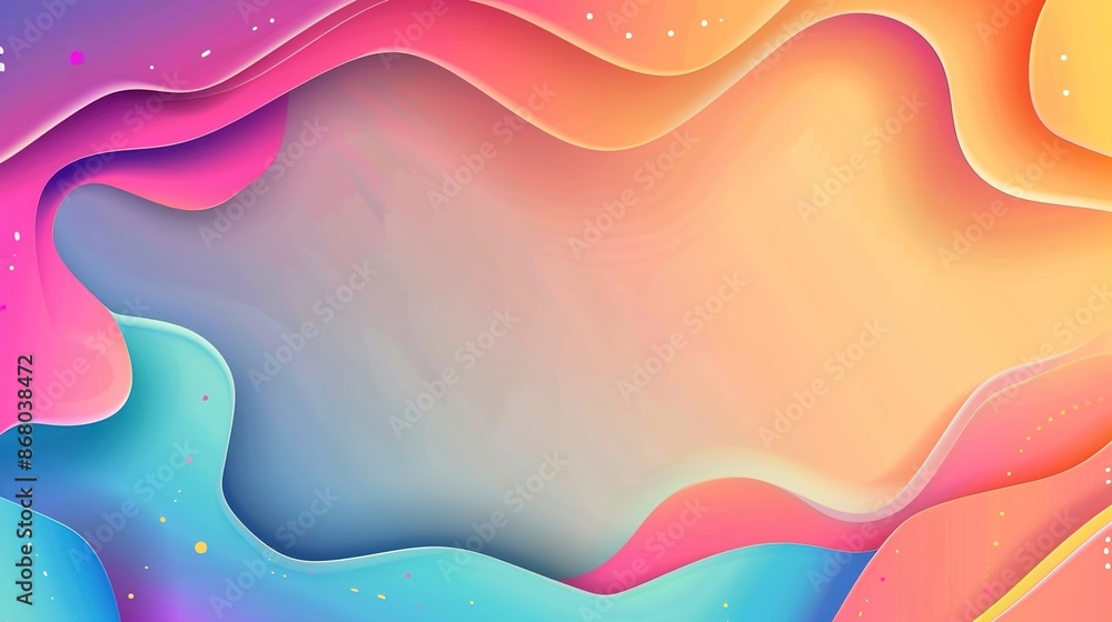 Poster energetic gradient background with space for text