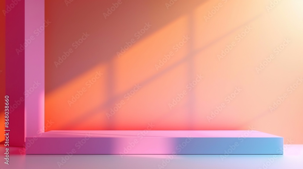 Poster tranquil gradient elegance - soft color transition background for text placement