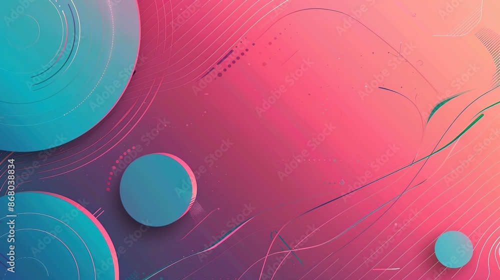 Poster modern gradient design with professional aesthetic and spacious text area