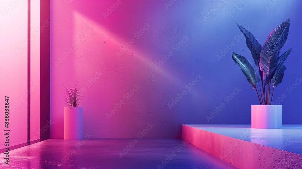 Poster modern gradient design for professional presentations with ample text space
