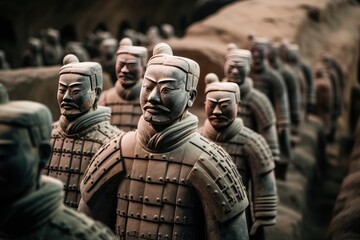 The Terracotta Army, brought to life to defend an ancient emperor's tomb.