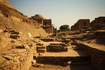 The ancient city of Mohenjo-daro, where water elementals dance in the streets.