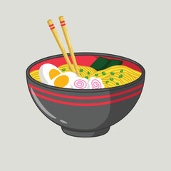 illustration art japanese food ramen sticker