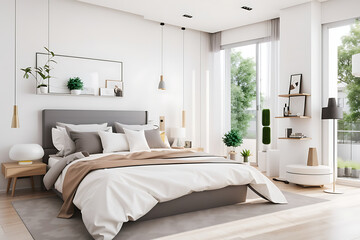 New modern bedroom apartment