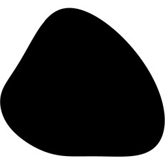 Abstract liquid organic black irregular blotch shapes flat style design fluid .