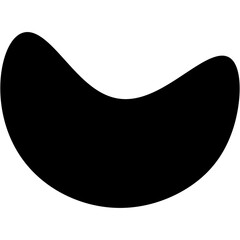 Abstract liquid organic black irregular blotch shapes flat style design fluid .