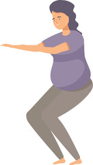 Pregnant woman practicing yoga, maintaining a healthy lifestyle during pregnancy