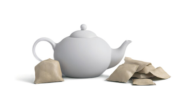 Bolsas de t&eacute; de hierbas en 3D sin fondo