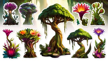 Magical Flora of Pandora 3D Sticker Collection