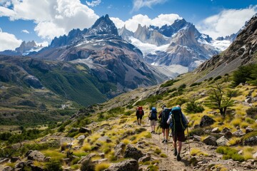 Hiking Through Majestic Mountains