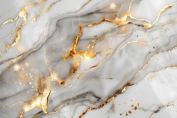 Golden white marble, Golden Veins of Marble - Luxurious Textured Background