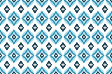 Ikat Seamless Pattern Design Fabric Stock