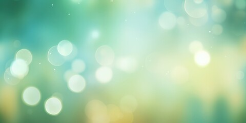 Obraz premium Abstract Green and Yellow Bokeh Background