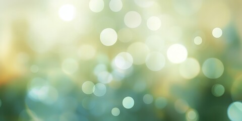 Fototapeta premium Abstract Bokeh Background with Green and Yellow Lights