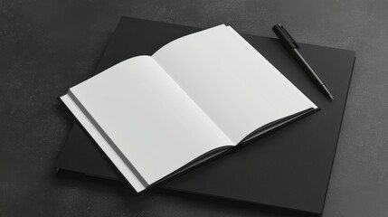 thick paper book mockup