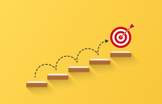 Step by step for goal achievement and business success. Unlock potential and explore opportunities to achieve ambitions