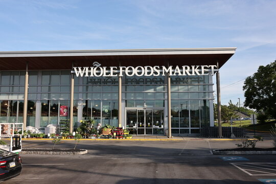 Whole Foods Market store facade in Glen Eagle Square in Glen Mills, Pennsylvania