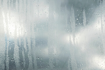 Raindrops on  window glass