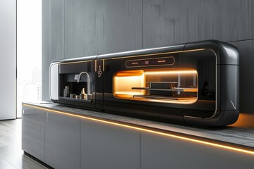 Obraz premium Futuristic Kitchen Appliance with Sleek Design
