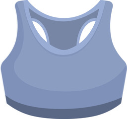 Blue sports bra, designed for support and comfort during physical activity