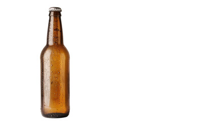Beer bottle on transparent background