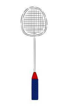 recommend clip art: Badminton sport racket illustration