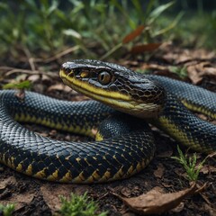 Fototapeta premium Describe the most beautiful snake you’ve ever seen and why it stood out to you.