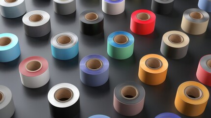 Duct Tape Rolls Mockup