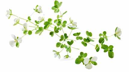 Bacopa Monnieri Extract Supplement on White Background with Herbal Health Concept