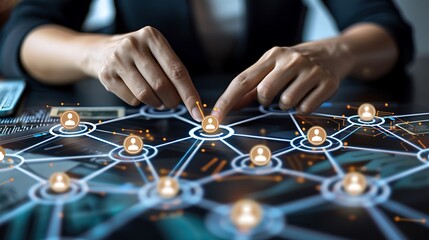 Sparkling Global Connections: A Digital Network of Possibilities