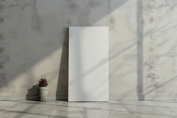 Standing slim Banner Mockup