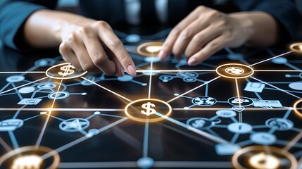 Finance managers designing financial flows
