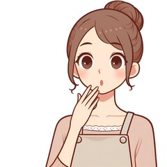 a beautiful woman with a surprised look on her face