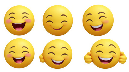 Fototapeta premium Cute winking emoji isolated on transparent background. 3D Rendering