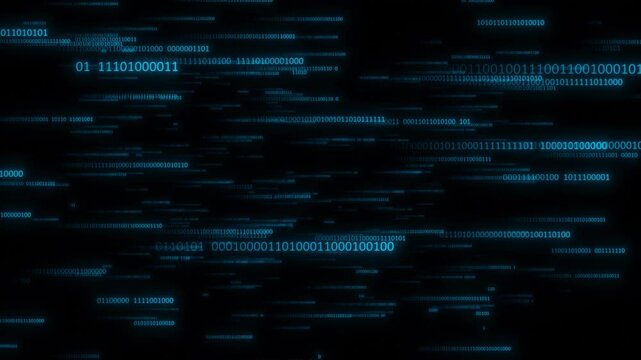 Digital Data Stream matrix Circuit Board security binary code Big data flow cyber wave blockchain. Medical, business, engineering, science. economy, financial Technology corporate promotion concept.