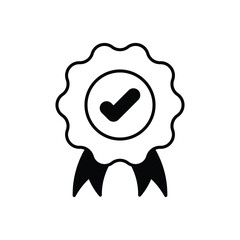 Badge icon design with white background stock illustration