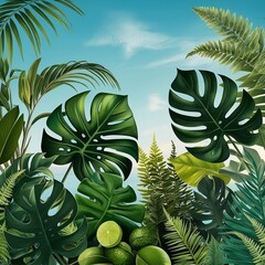 Obraz premium coconut palm tree