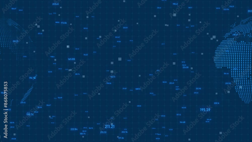 Poster futuristic cyber space globe background. digital technology globe map concept. studio background for