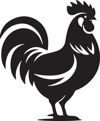 Hen Silhouette Vector Artwork