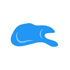 Water spill puddle vector