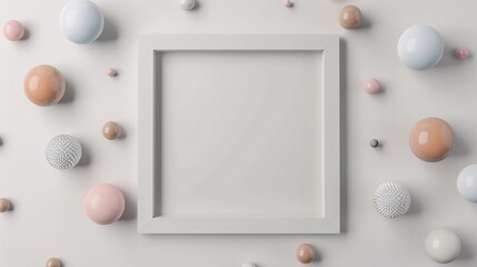 Picture frame with pearl
