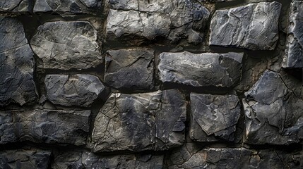 Fototapeta premium Ancient Stone Wall Background with Copy Space