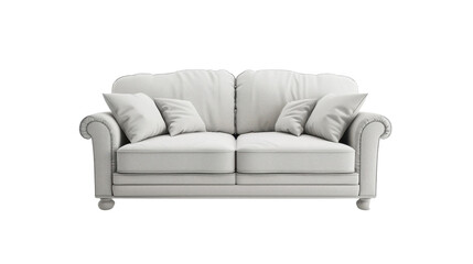 Fototapeta premium Sofa render on transparent background