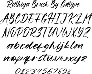 Naklejka premium Risthiya Brush