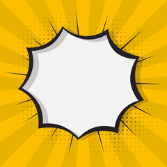 Comic cartoon pop art background