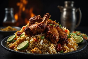 chicken and rice Mutton biryani 