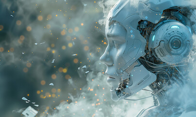 A humanoid robot head