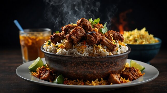 chicken and rice Mutton biryani 