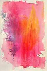 Obraz premium Abstract Minimalistic Watercolor Paint Geometric Nordic Scandinavian Bohemian Pattern Art in Muted Pantone Tones Trendy Balanced Overlay Calming Zen Gradient Design